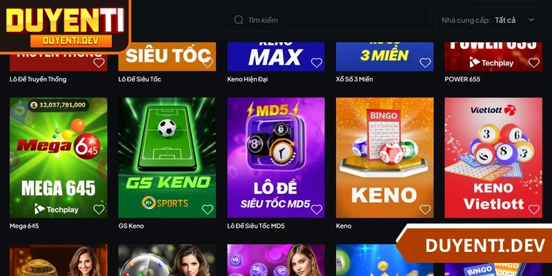 Những thể loại xổ số DUYENTI ăn khách danh cho bạn 